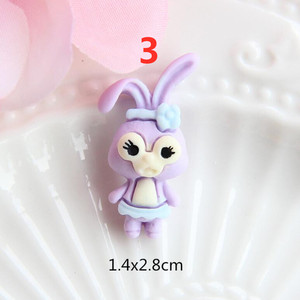 Motifs d'animaux de dessins animés, breloques en résine, décoration artisanale pour cadeaux, 20 pièces - Product Image 4