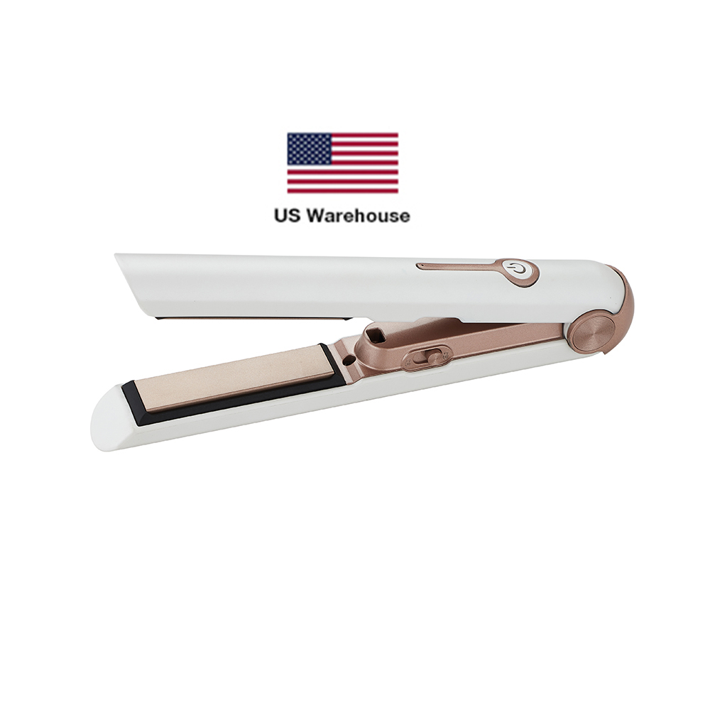 Изготовленный На Заказ перезаряжаемая Беспроводная Путешествия Мини выпрямления волос Корабль из США Портативный 2 в 1 беспроводной электрический выпрямитель для волос
