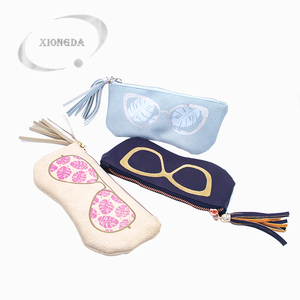 En gros personnalisé marque designer en cuir PU <span class=keywords><strong>étui</strong></span> <span class=keywords><strong>à</strong></span> lunettes <span class=keywords><strong>souple</strong></span> - Product Image 6