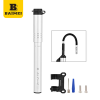 Pompe à air portable BAIMEI en alliage d'aluminium pour vélo, 80-130 PSI, étanche, pour ballons et pneus de vélo