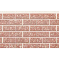 Panneau mural sandwich décoratif gaufré en pu Grande brique standard extérieure