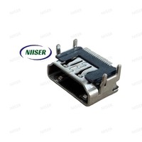 Conector Amphenol FCI 10029449-001RLF 19P Tipo A para Conector PCB Automotriz e Industrial, Enchapado en Oro, Ángulo Recto