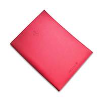 Carpeta de cuero PU para oficina, carpeta de archivos con Clip, cubierta dura personalizada, carpeta de anillas de 4 agujeros, carpeta de archivos de bolsillo, carpeta de anillas para oficina