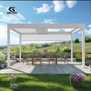 Gemotoriseerde Opening Lamellendak Aluminium Intrekbare Pergola Waterdicht Bioklimatisch Tuinhuisje - Product Image 3