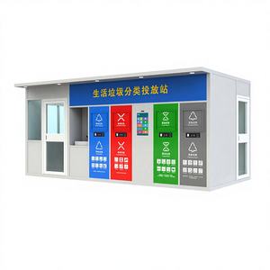 Bac de tri des déchets rectangulaire en PEHD, intelligent, personnalisable, pour extérieur, usage communautaire, scolaire et urbain, avec assurance installation - Product Image 1