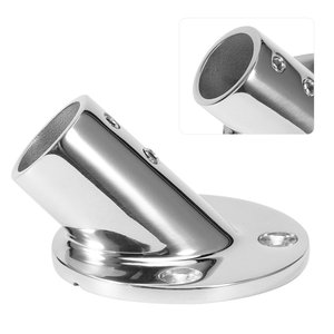 Accesorios de pasamanos de acero inoxidable Marine 316 Base de tubo redondo de cubierta de 45 grados para <span class=keywords><strong>barandilla</strong></span> de <span class=keywords><strong>barco</strong></span> - Product Image 6