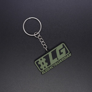 Porte-clés personnalisé pour réseaux sociaux, avec logo Legacy Guardian, <span class=keywords><strong>en</strong></span> PVC et alliage, style tactique, étanche, pour équipement EDC - Product Image 2