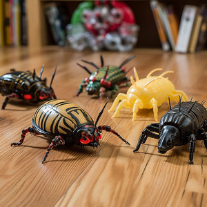 Simulated Insect <b>Toy</b> Set Silicone Soft Body Lifelike <b>Cat</b> <b>Interactive</b> Plaything Manual Operation For <b>Cats</b> - Product Image 4