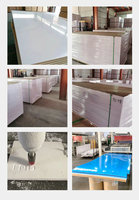 Profils en plastique de panneau de mousse de PVC stratifiés par film de PVC enduits du panneau de mousse de PVC de stratification