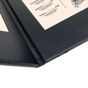 Porta Menús LED Negro de 2 Paneles y 4 Luces para Restaurante, Tablero de Menús Iluminado Recargable, Libro de Menús LED - Product Image 5