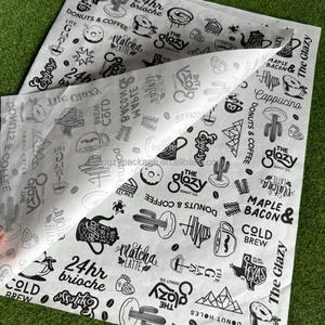 Impression personnalisée de qualité alimentaire biodégradable résistant aux graisses 30-80g de papier d'emballage de beurre pour l'emballage - Product Image 4