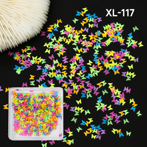Punto mariposa brillo copos 3D Nail Art copos mariposa lentejuelas/cuento <span class=keywords><strong>de</strong></span> hadas Instagram Nail Art flor corazón - Product Image 2