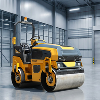 Compacteur vibrant routier durable de 5 tonnes pour les projets de construction, de pavage et d'entretien routier