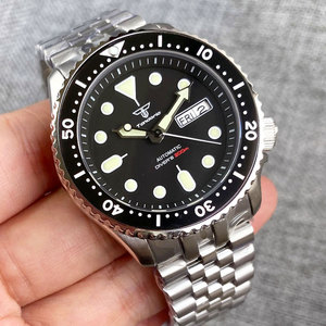 Đồng hồ cơ nam Tandorio SKX Mod S NH36 lịch ngày, thép không gỉ, viền bezel 120 clicks, vòng chapter ring, núm vặn 3.8, chống nước 20 bar - Product Image 5