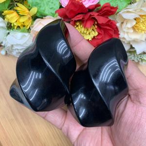 Obsidienne polie naturelle en gros, cristal de guérison en forme de flamme, sculpture, décoration parfaite pour la maison, ornements de bureau, autres artisanats en cristal - Product Image 5