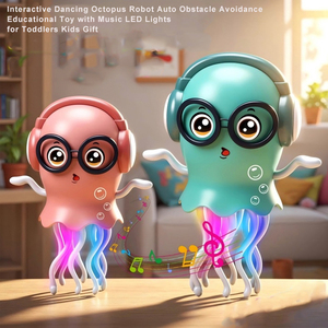 Robot pulpo bailarín, juguete educativo con evitación automática <span class=keywords><strong>de</strong></span> obstáculos, interactivo con música, luces LED, regalo <span class=keywords><strong>para</strong></span> niños pequeños - Product Image 1