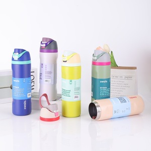 Botella de Agua Deportiva de Acero Inoxidable de Doble Pared con Aislamiento al Vacío, 19oz, 24oz, 32oz, Antiderrames, con Pajita, Mantiene las Bebidas Frías o Calientes Durante 24 Horas, Taza para Oficina - Product Image 3