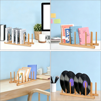 Égouttoir à vaisselle vertical en bambou pour assiettes, casseroles, couvercles, bols et tasses – Organisateur de placard de cuisine