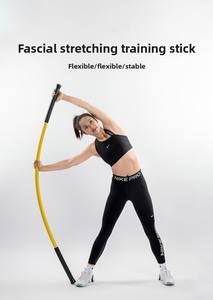 <span class=keywords><strong>Barre</strong></span> d'étirement flexible <span class=keywords><strong>portable</strong></span> pour fascia, rééducation, entraînement, étirements toutes saisons, bâton d'entraînement en plastique TPE - Product Image 4