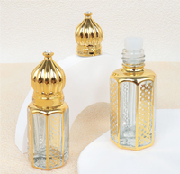 3ml 6ml 12ml Arab Atar Bouteille de parfum octogonale Bouteille d'huile essentielle