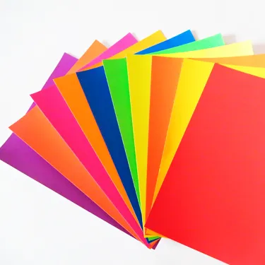 Флуоресцентная бумага А4 в ассортименте, цветная упаковка, белая бумага, неоновая бумага