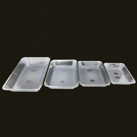 Barquette alimentaire en PET de qualité alimentaire, transparente, format Gastronorm, pour le stockage et la présentation de plats froids dans les hôtels, restaurants et cuisines.