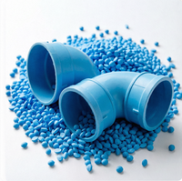 Granulés de PVC rigide haute vitesse, composé de chlorure de polyvinyle en pellets pour l'extrusion de profilés de tuyaux, matière première industrielle