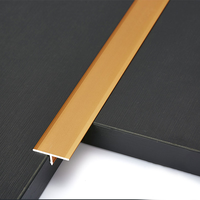 Accessoires de carrelage en aluminium moderne personnalisés, profil en T, bande décorative en forme de T colorée pour le recouvrement des joints dans les appartements