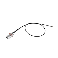 Connecteur coaxial RF BNC femelle droite à montage arrière sur panneau, UFL MHF Gen1/4, Micro MHF, 1.37mm 1.13mm, Câble Jumper Pigtail