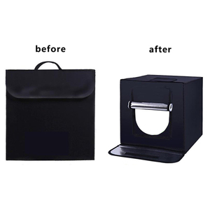Kit de photographie portable Softbox 60 cm, tente pliable pour la photographie, studio photo, éclairage LED, boîte à lumière douce, cube d'éclairage photographique - Product Image 5