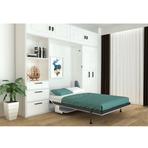 Cama plegable Vertical con mecanismo de pared, cama con soporte para colgar en el escritorio y Pie ajustable - Product Image 1