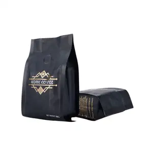 Valve Coffee Bag With Gusset Laminated Aluminum Foil Eco Friendly Pouch Packaging