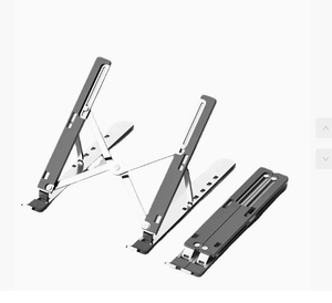 Support d'ordinateur portable réglable en aluminium, pliable et portable, pour le refroidissement des ordinateurs portables - Product Image 4