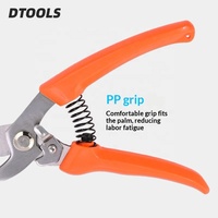 Sécateur bypass en acier inoxydable avec long manche antidérapant pour usage industriel, jardinage, bricolage, arbres fruitiers et branches de fleurs