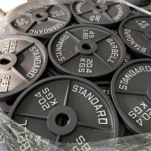 Bán Hot thiết bị tập thể dục trọng lượng tấm sắt thép 2.5-45lb Barbell trọng lượng tấm cho phòng tập thể dục sức mạnh Đào Tạo - Product Image 1
