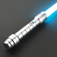 Dapat disesuaikan Lightsaber RGB warna pisau berubah, logam Hilt untuk Jedi Cosplay aman cahaya pedang untuk hadiah ulang tahun