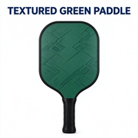 Raquette de pickleball en fibre de verre à rayures personnalisées, large sweet spot, noyau en polymère, pour club, tournoi, vente en gros