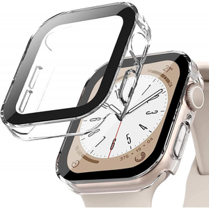 เคสกันน้ำเคลือบไฟฟ้าปี 2026 สำหรับ Apple Watch พร้อมฟิล์มกันรอยหน้าจอ ขอบตรง ชิ้นเดียว เกรด 9H ป้องกันการกระแทก - Product Image 1