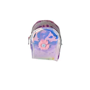 Fantaisie TPU Mini sac à dos petite marguerite impression portefeuille 2023 été petite marguerite Mobile portefeuille petit carré pièce sac