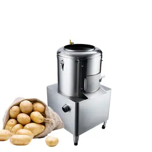 Otomatik küçük tatlı patates soyucu temizleme yıkama ve patates soyma makinesi