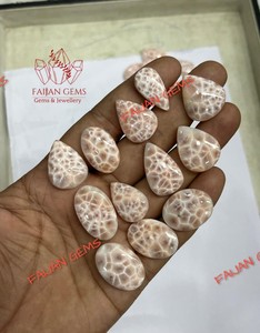 FAIJAN GEMS calidad de Grado Superior 100% Natural THOMSONITE PINK LARIMAR mezcla forma cabujón piedras preciosas sueltas certificado por terceros para - Product Image 2