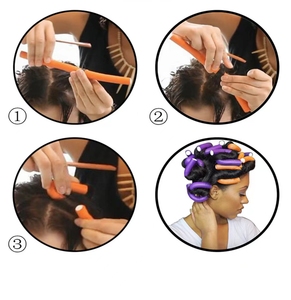 10 Stück Soft Magic <span class=keywords><strong>Hair</strong></span> Rollers Locken haar Bendy Rollers DIY Magic <span class=keywords><strong>Hair</strong></span> <span class=keywords><strong>Curler</strong></span> Tool - Product Image 5