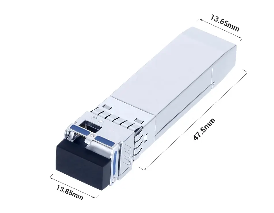 FIBERTOP para D-Link Compatible con el Transceptor 10GBASE-BX80-D SFP + 1550nm-TX/1490nm-RX 80km, con 2, 1, 2, 1, 2, 2