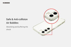 Custodia KZDOO PC+TPU Antiurto Trasparente Cristallina 2022 per Samsung <span class=keywords><strong>Galaxy</strong></span> S23 Ultra S22 5G - Product Image 4