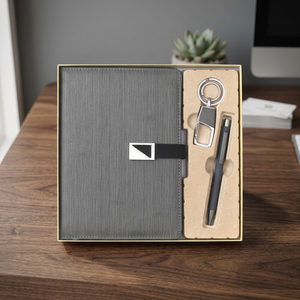 Ensemble cadeau d'entreprise promotionnel en cuir PU de qualité supérieure Liviya, impression personnalisée en relief, cadeau personnalisé - Product Image 4