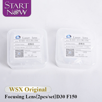 Startnow 2 pièce/ensemble WSX Original D30mm 24.7F75 lentille de collimateur optique Laser à Fiber et lentilles de mise au point pour tête de soudage de coupe WSX NC30
