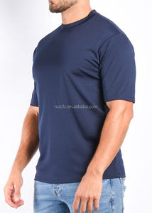 Custom Logo Short Sleeve No Pocket Double <strong>Stitching</strong> Men's Mercerised 100% Mercerized Cotton <strong>T</strong>-<strong>Shirt</strong> - Product Image 2
