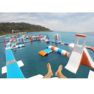 <strong>Floating</strong> Island Inflatable Float Water Park Interactive Construction Prices Trade Customize Factory Water Park - Product Image 2
