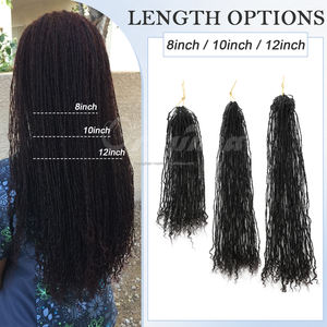 Originea Pre Loop Extensioni di Capelli Umani Non Trattati 0.1/0.2cm Raw Hair Sister Loc 100% Capelli Umani Neri Naturali Soft Locs - Product Image 4