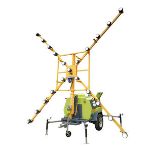 <span class=keywords><strong>Tour</strong></span> d'éclairage télescopique mobile de 4,6 mètres, pliable, adaptée aux aéroports, avec tours d'éclairage LED à économie d'énergie - Product Image 3